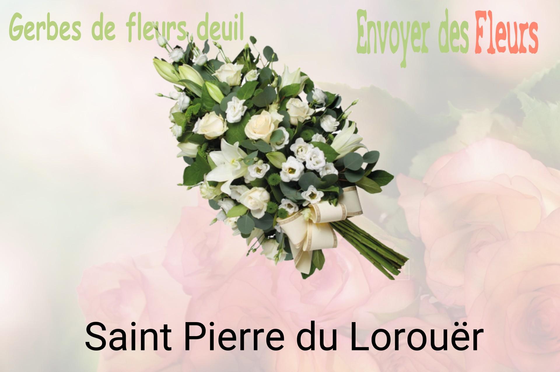 Gerbe de fleurs de deuil livrée à Saint-Pierre-du-Lorouër